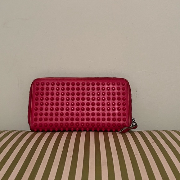 Christian Louboutin Handbags - Christian Louboutin Red Studded Wallet
